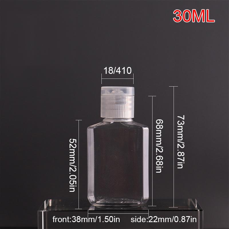 

10 шт. Разделенная бутылка эмульсии восьмиугольный дизайн очищающее средство для лица прозрачный дорожный откидной чехол гель для душа пустые портативные аксессуары