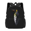 Tribal Penguin Large Capacity School Backpack Laptop Bags Penguin Tribal Tattoo Tattu Iceberg Antarctica