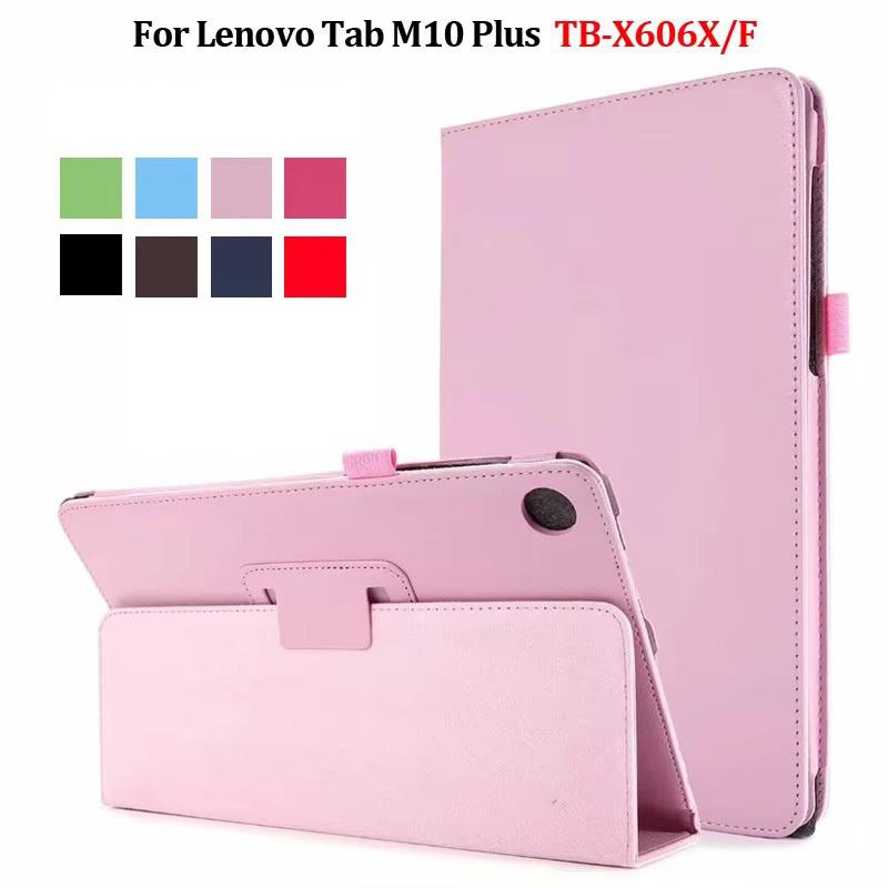 Tablet Funda For Lenovo Tab M8 M10 Plus Case 10.3 Inch TB X606/616 306/505/605 Flip Cover Stand Shell For Lenovo Tab M10 FHD Plus Case Coque