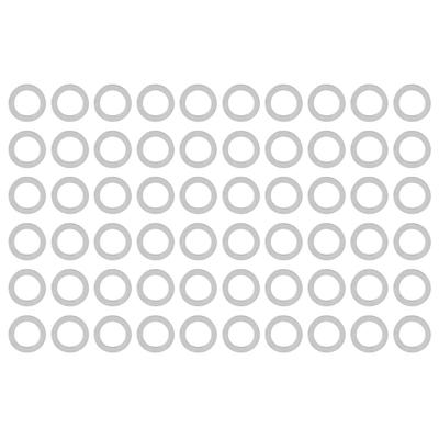60Pcs Washer Flat Stainless Steel 6mm ID 9mm OD Accessory Set Kit for Maintenance4807 0609 0500