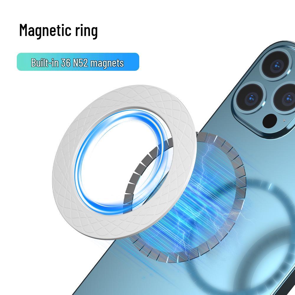 Ultra-Thin Magsafe Magnetic Wireless Charger with Adhesive Ring