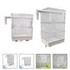 Aquarium Hang On Filter Box Multi Layer with Drawer Drip Tray Quiet Clear External Drip Flow Box for Small Fish Tank Turtle Tank