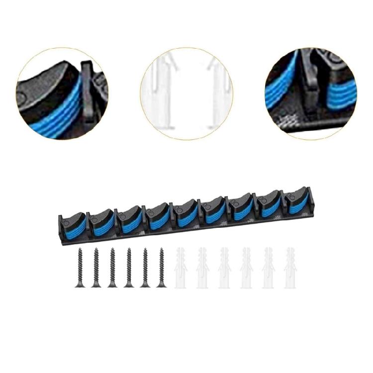 Wall Mounted Fishing Rod Rack 9 Rod Vertical Rod Holder Garage Fishing Poles Holder for Wall Garage Boats Enduring