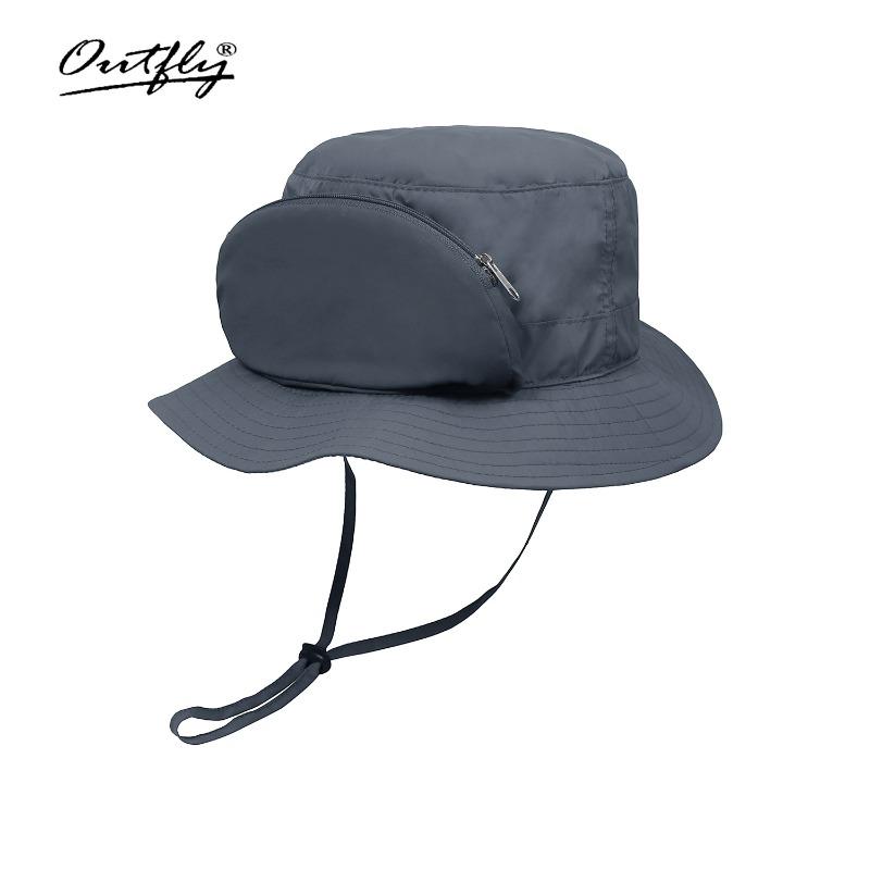 

Солнцезащитная шляпа с сумкой для очков, мужская и женская летняя уличная солнцезащитная шляпа, легкая и дышащая, можно хранить пляжную солнцезащитную шляпу L（58-60cm） темно-серого