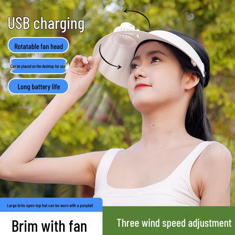 

Портативная шляпа с вентилятором для защиты от солнца с USB-зарядкой One Size