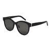 Logo Letter Decoration Irregular Shape Sunglasses Women Sunglasses Black SLM107K-004