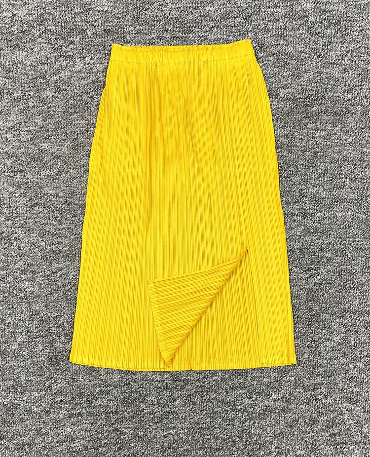 Kadın Miyake Pileli A-Kesim Etek, Büyük Beden, Yaz 2025 Koleksiyonu