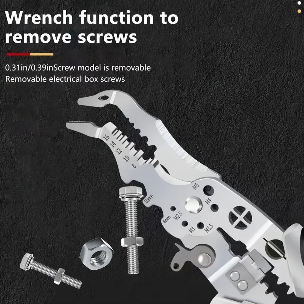 With Elbow Wire Stripper Pliers Cable Wire Wire Cutting Pliers  Crimping Tool