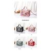 Womens Diagonal Straddle Shoulder Bag Cute Print Small Square Bag Popular Fashion Transparent Crossbody Bag