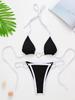 Trendy European & American Heart Tie-Up Halter Bikini - Hot-Selling Swimwear