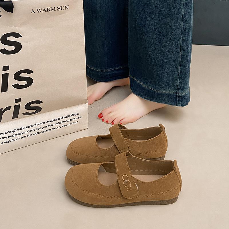 

Женские туфли Мэри Джейн Doudou на толстой подошве, весна 2025, новая мягкая подошва, с юбкой, с ремешком с пряжкой 40 коричневый