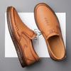 Fashion Official Website Hot Selling Men's Leather Casual Shoes High-quality Handmade Soles Loafers Soft Soles Men's Flat Shoes