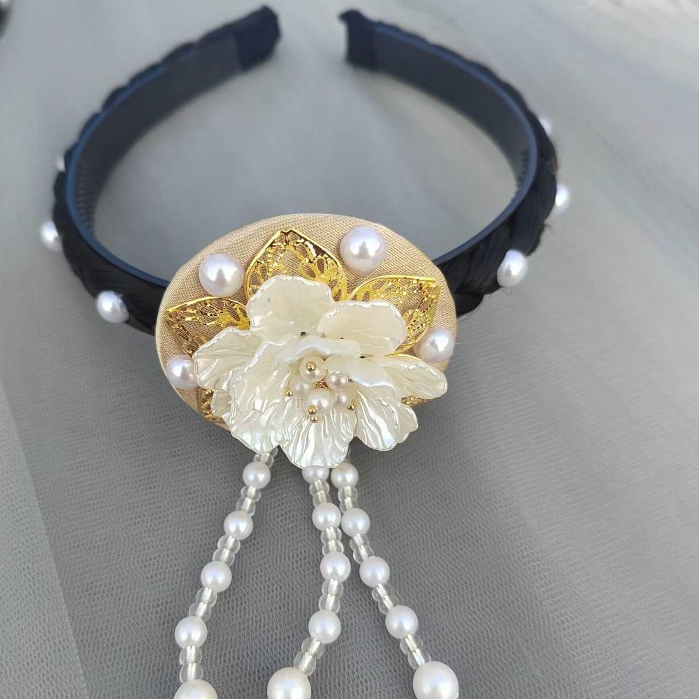 Tassel Korean Headband Flower Stage Dance Hair Hoop Gift Hanbok Hairband Hanfu Accessories