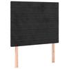 VidaXL Headboard Bedroom Furniture Bed Accessories Single Bed Heads Interior Black 90x5x118/128 3116510