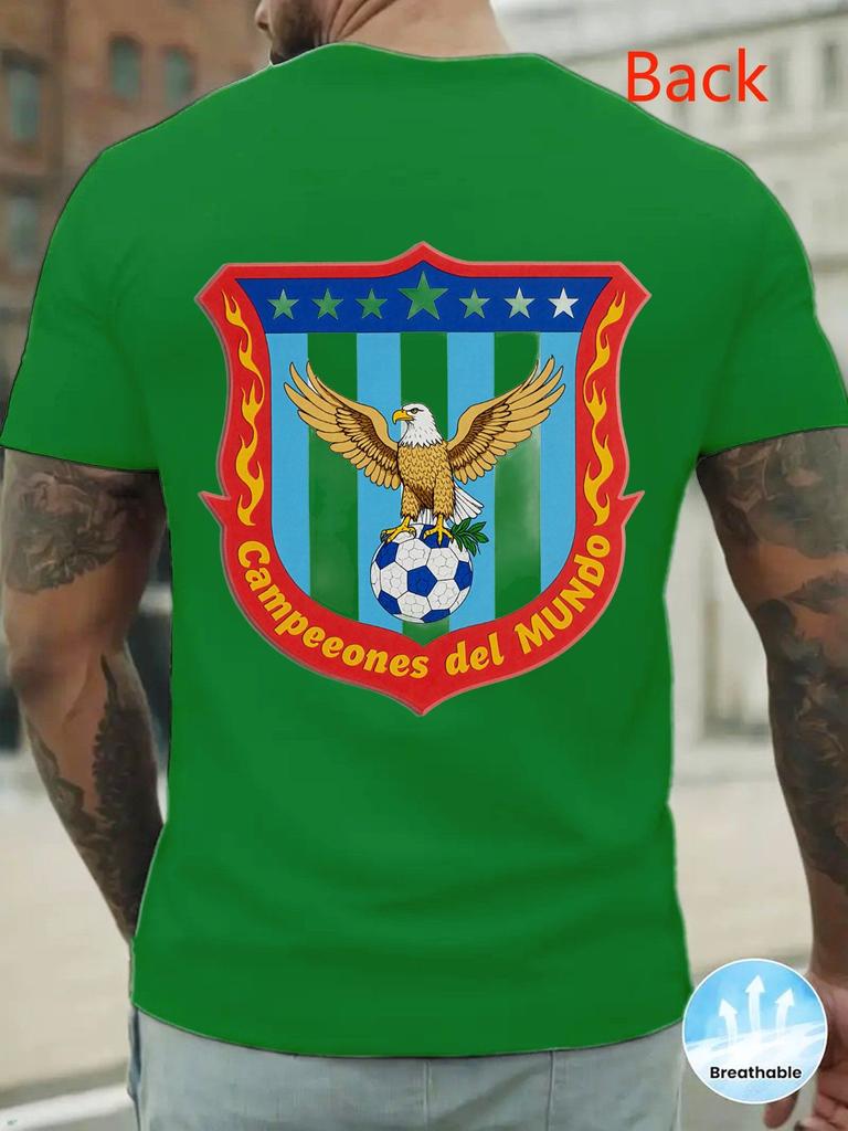 Men'S FIFA Gray T-Shirt | Made from 100% Comfortable Fabric, Ideal for Casual Wear, Features World Champions Emblem