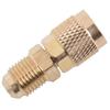 R410a 1/4 Zoll Außengewinde auf 5/16 Zoll Innengewinde SAE Schlauch Lade-Pumpe Messing HLK Adapter Verbinder