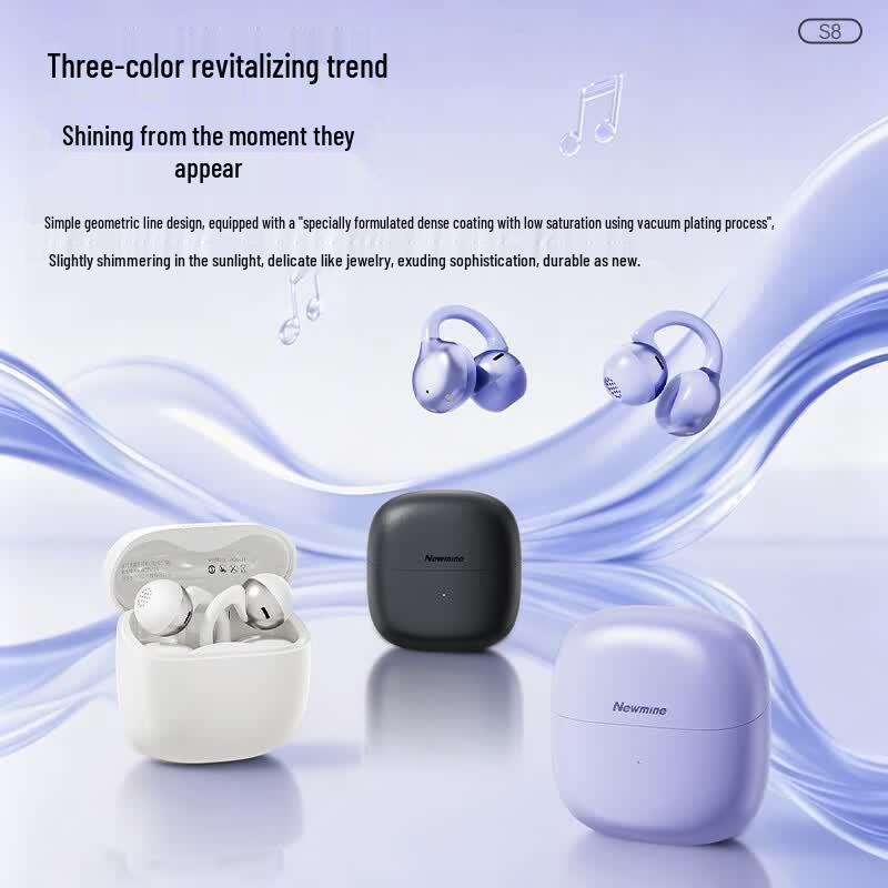 Newmen S8 Open-Ear Bluetooth Earbuds with HiFi Audio
