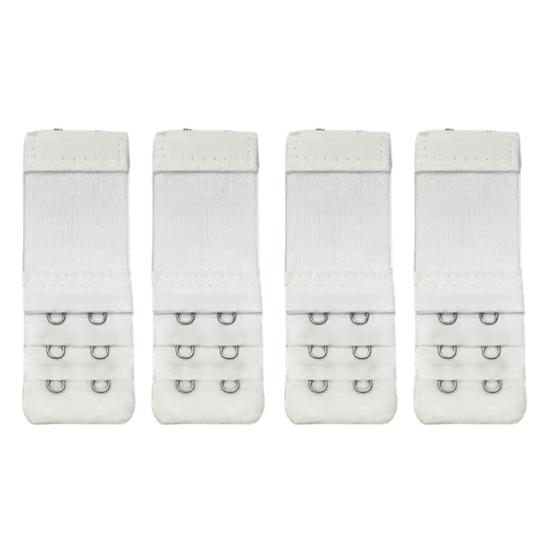 4Pcs Bra Extenders, Adjustable Bra Extenders 2 3 4 Hooks, Bra Band Hooks Replacement, Stretchy Bras Extension Straps for Pregnant Women A