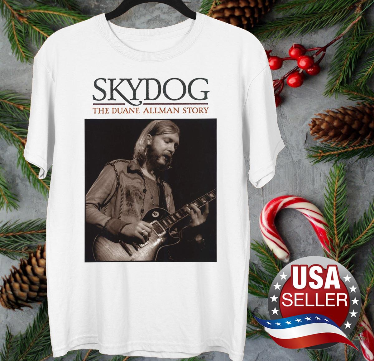 Duane Allman of The Allman Brothers concert T-shirt White Unisex 2F434 M