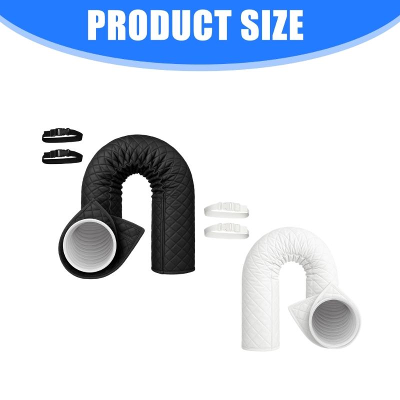 Portable Air Conditioning Duct Insulation Sleeves With Fastening Bands For Easy Installation And Temperature Management