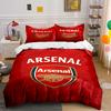 Set Biancheria da Letto Logo Arsenal Rosso Copripiumino Copripiumino Federe Decorazione per la Casa (1 * Copripiumino 2 * Federe, senza piumino)