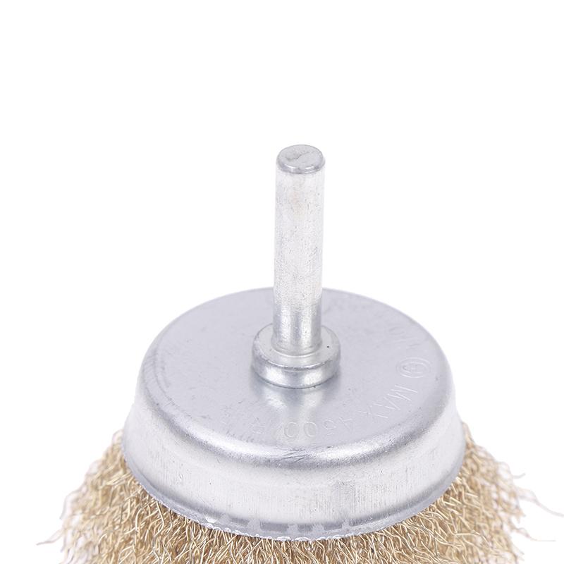 3/5 Stück Stiftform Stahlbürste 5 Stück Bohrmaschine Stahlbürstenrad mit Stiel Polieren und Rostentfernung Bohrmaschine Werkzeugzubehör