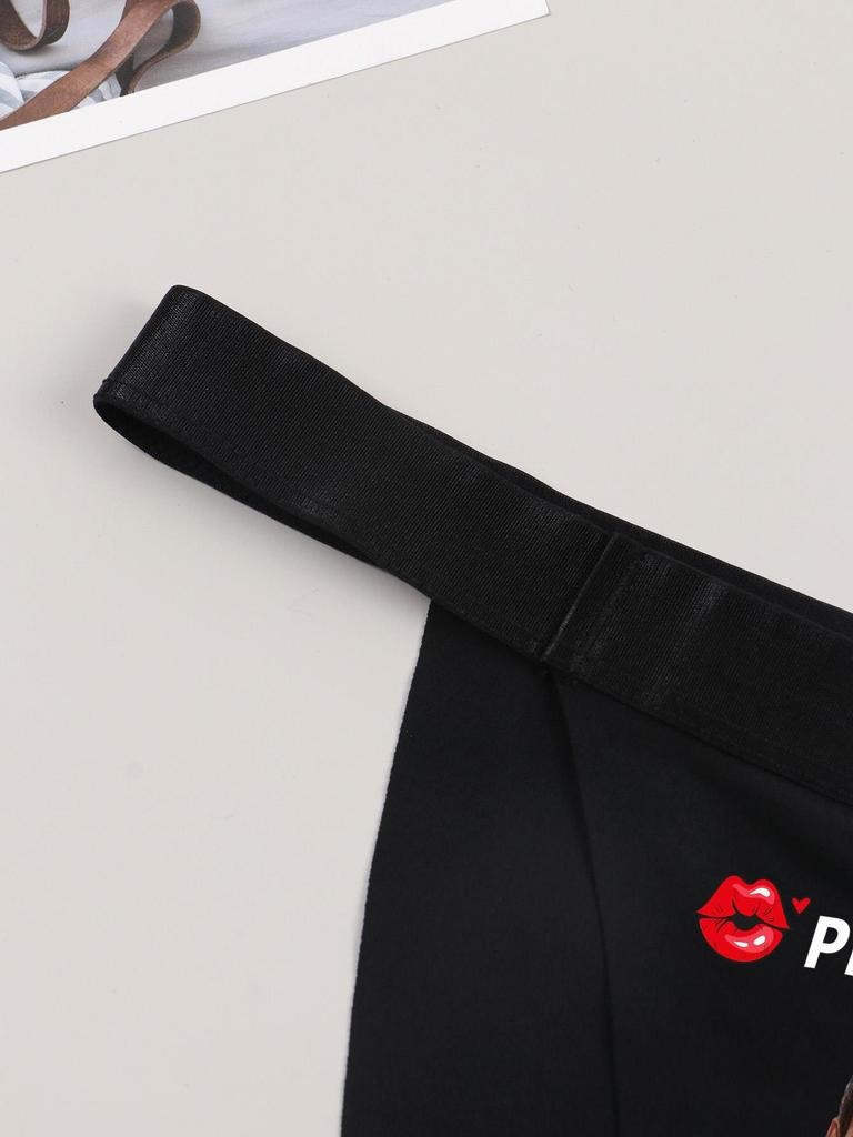 Sexy Tanga-Höschen für Damen, individuelles Portrait, bedrucktes Muster, bequemes Höschen, Tanga mit niedriger Taille