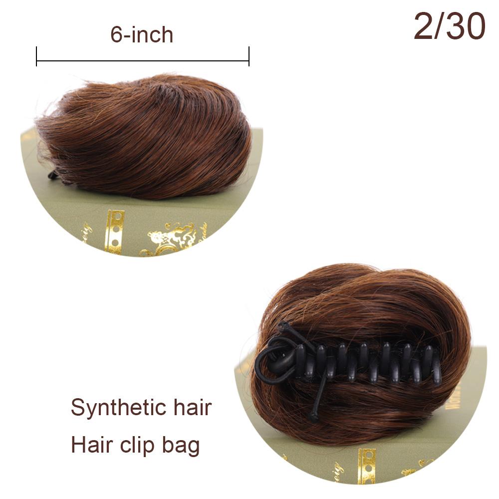 Bybrana Ladies Wear Clip-On Hair To Groom Their Hair Every Day. Natural Synthetic Hair