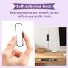 Silicone Pen Clip Holder Wall Mounted Adhesive Pencil Organiser Holder for Home Office Desk Fridge Whiteboard Clipboard