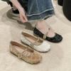 New Elegant Mary Jane Shoes for Women Fashion Slip-on Flat Shoes Designer Buckle Lightweight High Quality Round Toe Shoes 2025