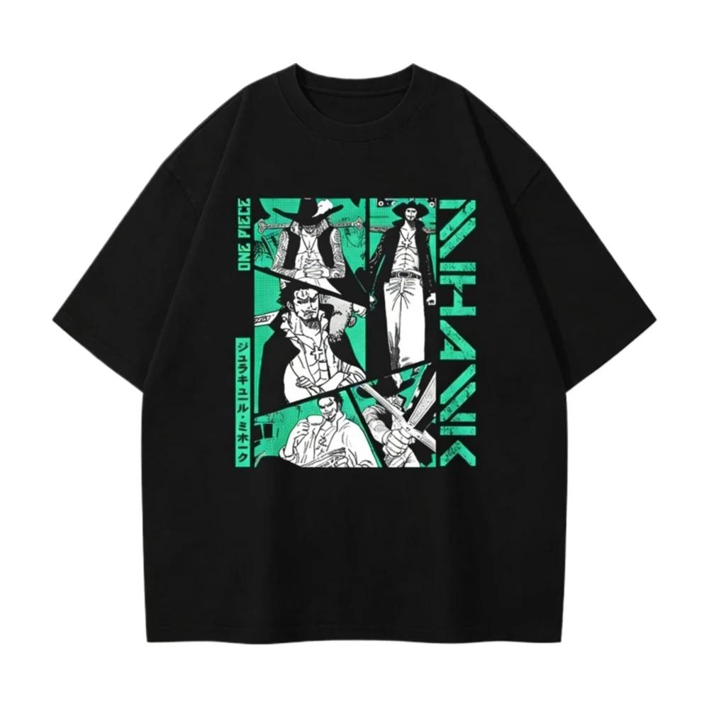 T-shirt Unisex Shanks Capelli Rossi One Piece 2026 Estate Nuova Popolare Stampa Anime Casual Genitore-Figlio Manica Corta Moda