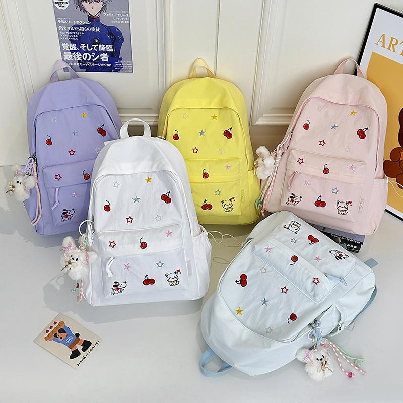 Schoolbag New Cartoon Student School Bag Lightweight College Student Mori Literary Backpack Leisure Commuter Large Capacity Backpack