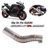Motorcycle Exhaust Middle pipe link pipe For suzuki GSXR1000 GSX R1000 GSXR 1000 2005 2006 Link Pipe