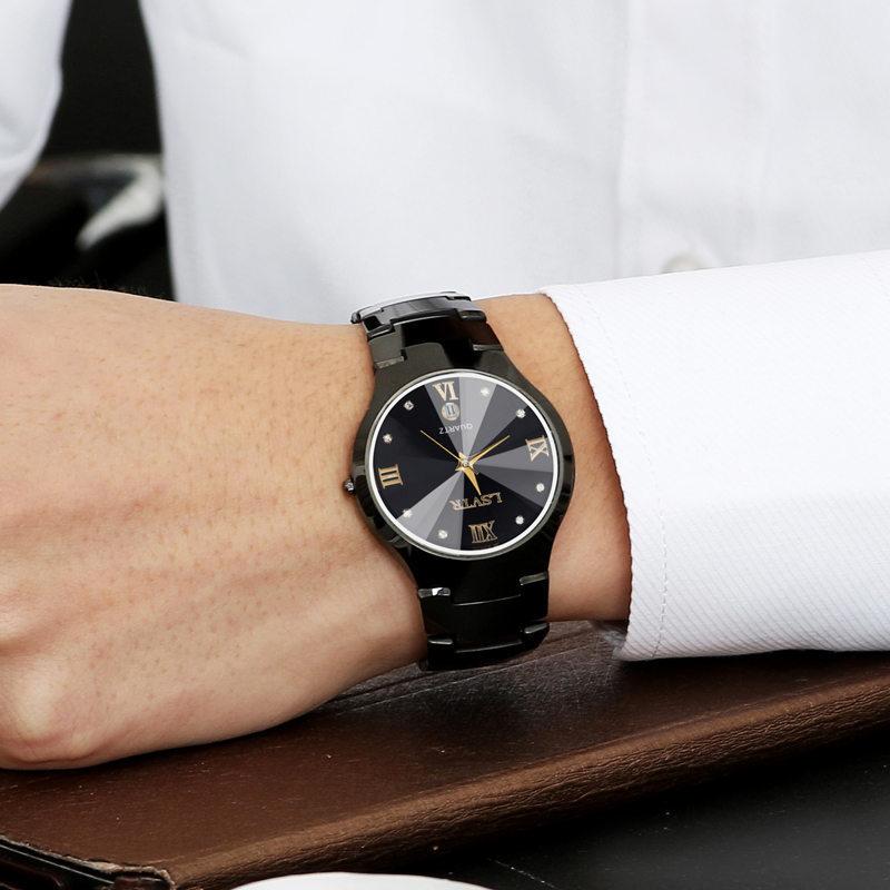 Men Women Business Quartz Watches Waterproof Stainless Steel Luxury Wristwatch Calendar Date Lovers Couple Watch Clock