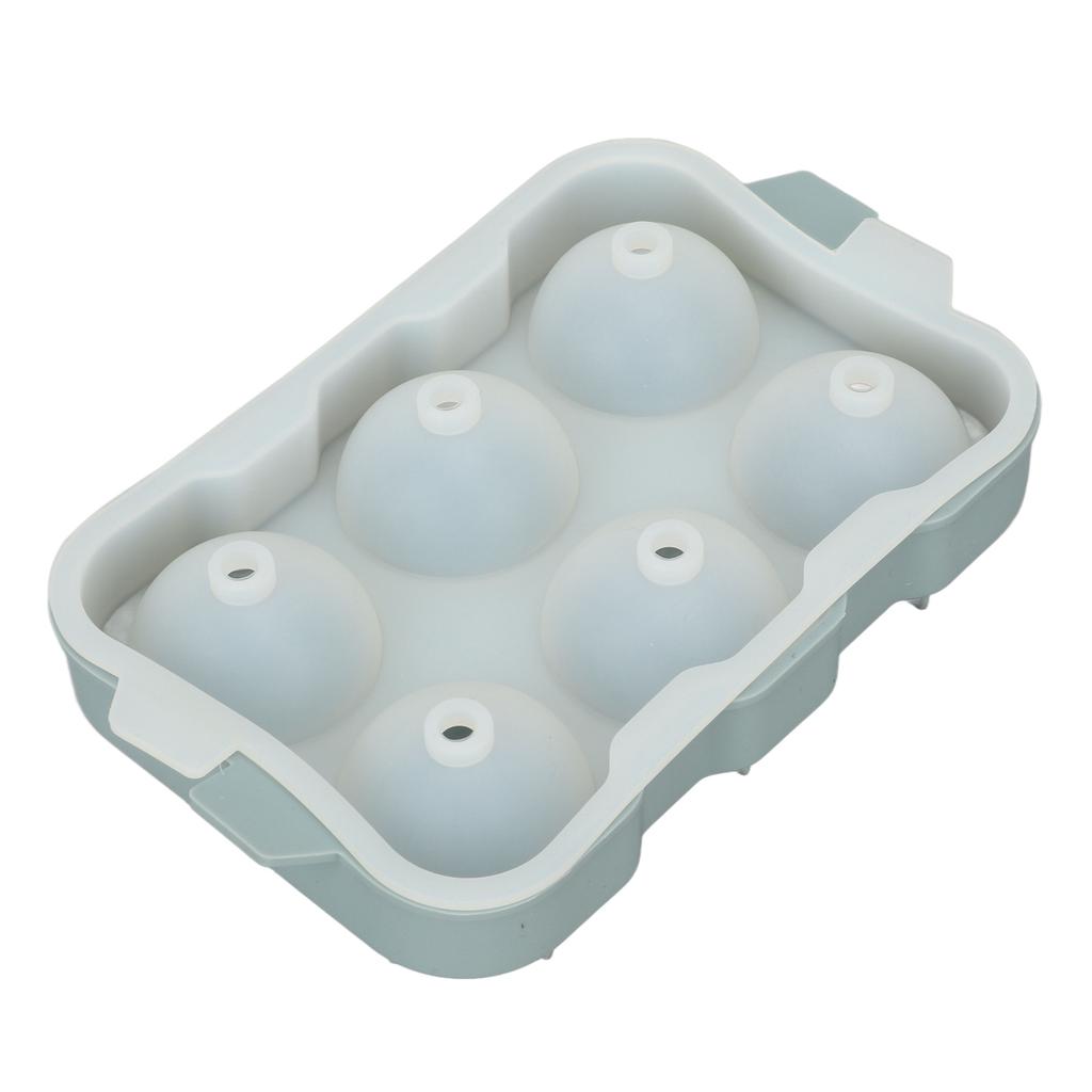 Silikon Eiswürfelform DIY Eisform mit sechs Löchern zur Aufbewahrung von Getränken Cocktails Wein Kaffee