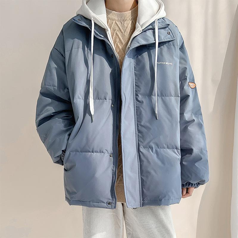 Autumn and winter fake two-piece hooded down jacket men's 2022 new trendy brand thickened 90 white duck down casual jacket