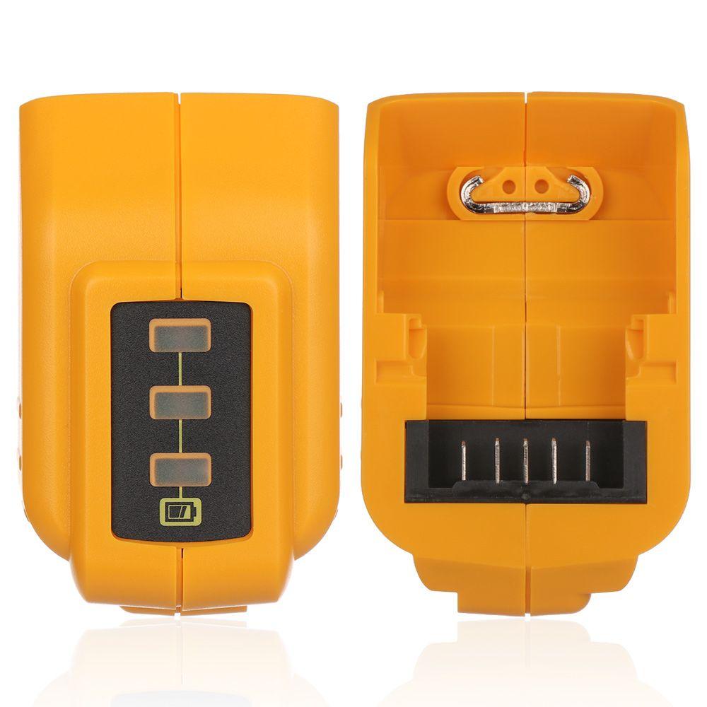 Încărcător USB durabil de călătorie cu ieșire duală 12V/20V Adaptor baterie Li-ion Power Bank Convertor