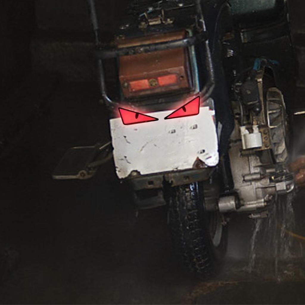 USB Devil Eye Motorcycle LED Headlight Car Headlight Car Headlight USB Waterproof Illumination