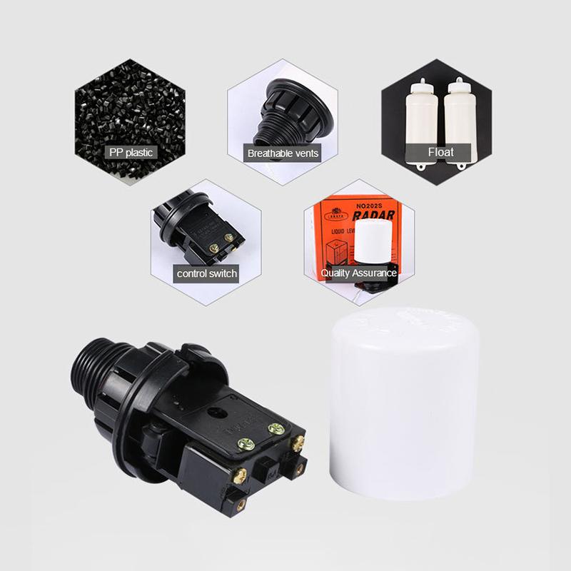 Comutator cu flotor complet automat Controler de nivel lichid Nivel apă Pompă de apă Pomparea apei Turn de apă Rezervor de apă