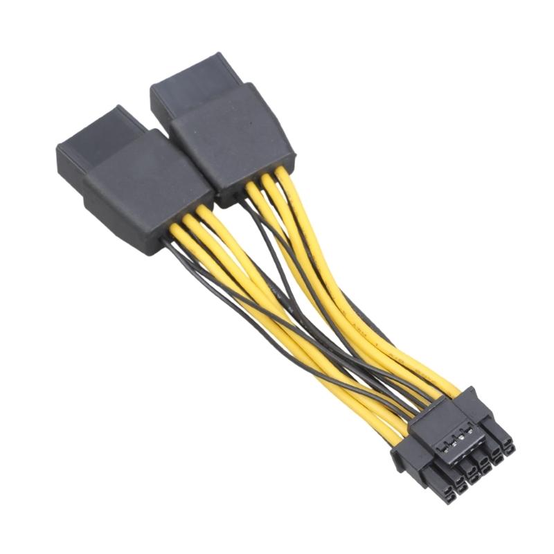Double 8Pin 6+2PIN Female to 16Pin 12+4Pin Male Adapter Cable for RTX40 Series Stable to Motherboards Power Transfer