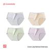Urban Beauty Women's Silk Crotch Mid-Waist Briefs 4-Pack