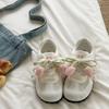 Autumn new tulip season with accessories lace board shoes mesh breathable fashion versatile woman