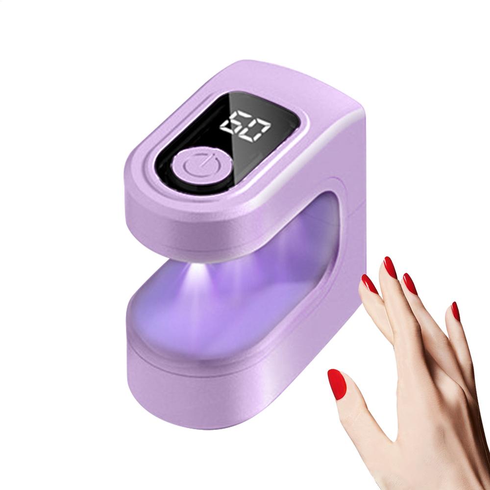 

Маленькая УФ-лампа для ногтей, сушка для полимеризации ногтей, USB-зарядка, лампа для полимеризации ногтей с 2 режимами таймера для маникюра, педикюра, студии