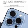 Glitter Diamond Camera Lens Protector for IPhone 15 14 13 12 11 Pro Max Mini Camera Metal Ring Glass