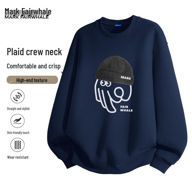 Mark Fairwhale Men's Loose Fit Pullover Sweatshirt