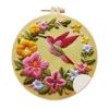 New Embroidery Flower Pattern DIY Cross Stitch Animal Bird Painting With Hoop Adult Beginner