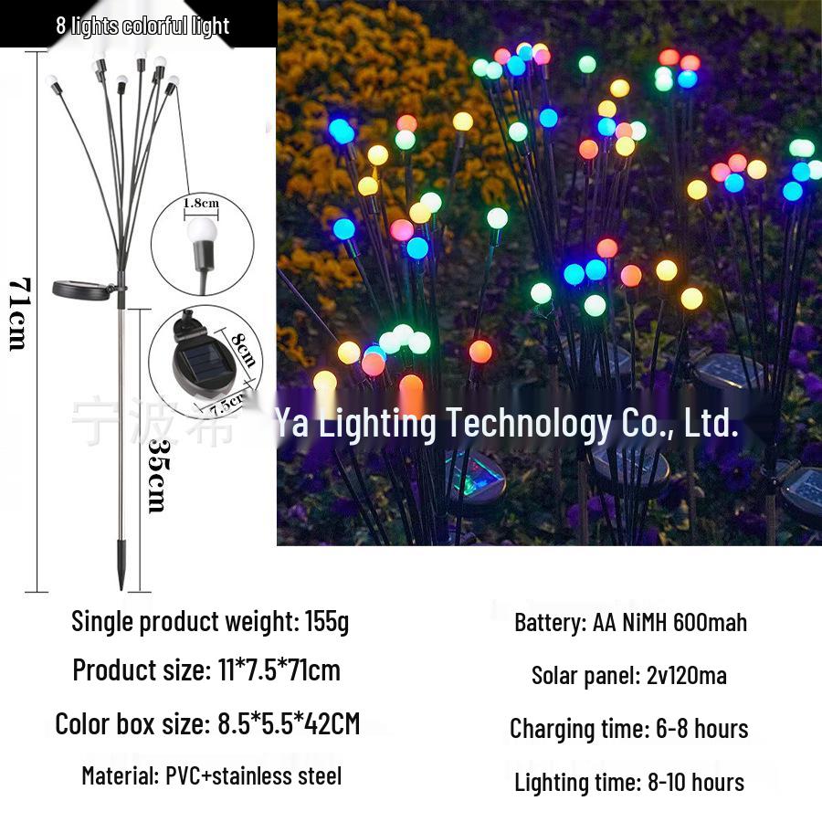Solar Firefly Courtyard and Garden Sensor Lights