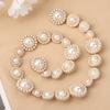10 Pezzi Lega Strass Lucidi Perla Bottoni per Abbigliamento DIY Cucito Abbigliamento Bottone Lavorazione a Maglia Fatta a Mano Accessori Decorativi per Cucito