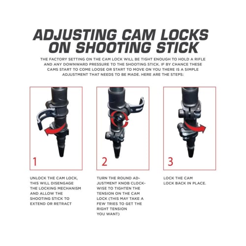 ALLEN Hunting Bipod, Two-Pedal Type, Backcountry, 61 Inches
