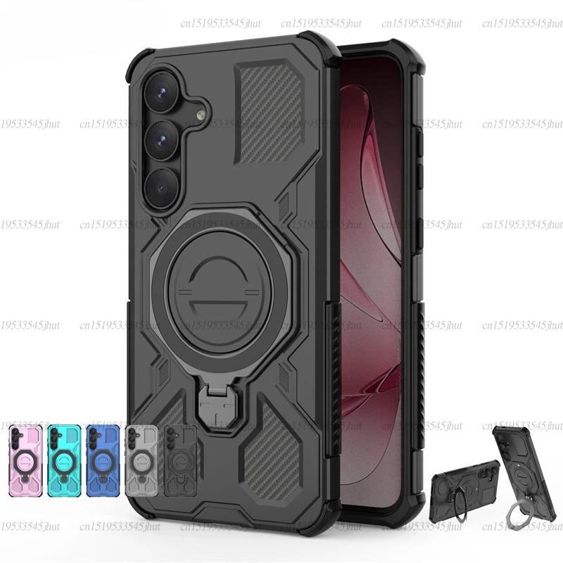 Magnetic Wireless Charge Cover For Samsung Galaxy S25 FE Phone Holder Back Case For Samsung S25 FE Cover For Samsung S25 FE Case